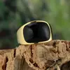 2025 Nova Amazon Explosões Anel Personalizado para Homens e Mulheres Anel de Aço Inoxidável com Pedra Olho de Gato Artificial