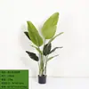 Plantas Verdes Artificiales en Stock 120cm Plátano de Viajero, Palmera Areca, Hoja de Monstera Macetas, Decoración de Interior Adornos de Pie Venta al por Mayor
