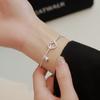 Nueva pulsera de cuentas de amor de campana para niñas línea diseño simple de nicho amor joyería de mano venta al por mayor en vivo