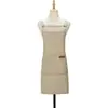 Delantal 306 lona impermeable tipo H con tirantes cruzados al hombro estilo unisex para uniformes del personal de tiendas de té de leche y cafeterías