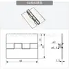 Bisagra sin bisagra de acero inoxidable 304 Bisagra Mecánica Chasis Gabinete Puerta de Gabinete Bisagra Industrial Soldadura CL253-4