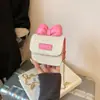 Bolsa para Niña Nueva Linda Lazo Mini Cadena de Niña Bolso Cruzado Versátil de Moda Monedero para Bebé