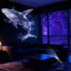 Lámpara de Ambiente de Estrella de Mar Soñadora Lámpara de Proyección de Mariposa de Cristal Luz de Relleno para Fondo de Transmisión en Vivo Decoración de Habitación de Niña Luz Nocturna
