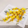 Orquídea Artificial Danzante de Tallo Largo con 5 Ramas, Oncidium de Seda de Tallo Único para el Hogar, Boda, Fotografía, Decoración de Hotel, Ramo de Flores Artificiales