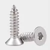 Tornillo autorroscante de cabeza avellanada hexagonal de grado 8.8 niquelado tornillo autorroscante de cabeza plana hexagonal de alta resistencia M3M4