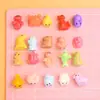 Acessórios de animais de resina de desenho animado simulados, materiais de artesanato DIY com cola de creme, brinquedos de comida em miniatura, acessórios decorativos de estilo misto