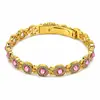 Pulsera magnética de energía desmontable de moda en tono dorado transfronteriza, aleación ecológica con diamantes, pulsera ajustable para mujer al por mayor