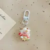 Lindo llavero de oveja de dibujos animados pequeño, charm para bolsa con temática de ovejas, accesorio para mochila de estudiante, pequeño regalo con temática de ovejas
