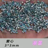 Lote Misto de Mini Unhas de Zircônia Azul Lago 5A com Base Reta Chanfrada, Lote Completo de Peças com Formato Especial de Diamantes Marquise Brilhantes, Diamantes para Nail Art de Coração