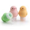 Kit de Garrafas de Silicone para Viagem, Enchimento Portátil para Gel de Banho, Shampoo, Garrafa Vazia, Pequeno Pato Amarelo, Conjunto de Garrafas de Armazenamento para Viagem de Negócios