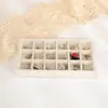 Bandeja de franela para cajón de mostrador, bandeja de almacenamiento de joyería, caja de almacenamiento de joyería para pendientes, anillos, collares, venta al por mayor