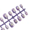 Estrella Humo Morado Ojo de Gato Textura de Alta Gama Elegante Estilo Girly Estilo Hermana Real Manicura Estilo Corto 30-t Manicura Portátil