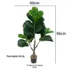 Atacado de fábrica de plantas verdes artificiais, árvore ficus, plantas em vaso de chão, decorações de plantas falsas para interior, decoração de sala de estar, decoração de exterior
