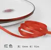 Cinta de Poliéster de Color Sólido Transfronteriza de 1 cm Cinta de 0.6 cm Cinta para Caja de Regalo Decoración de Empaque de Pastel de Repostería Cinta Decorativa para Flores