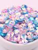Lentejuelas cóncavas de flor de ciruelo de punta dorada importadas de 6/8 mm 30 colores bordado cosido a mano ropa accesorios diy