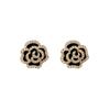 Brincos de Camélia com Pino de Prata 925 de Luxo Leve e de Alta Qualidade, Brincos com Microincrustação de Zircônia, Brincos de Boutique para Mulheres no Atacado