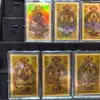 Doce Deidades Guardianas del Zodiaco Oro Puro 999 Ocho Santos Guardianes Thangka Colorido en Oro Pegatina para Teléfono Amuleto del Dios de la Riqueza