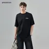 Ropa Masculina Apo Camiseta de Algodón Puro de Manga Corta Transfronteriza para Hombre, Verano Marca de Alta Gama de Moda Personalizada Estampada Holgada Cuello Redondo Top