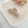 Coleção de Presilhas de Cabelo Cor de Leite e Curry Outono e Inverno Versátil com Recortes Cruzados Presilha de Disco para Cabelo Acessórios de Cabelo com Múltiplos Dentes
