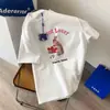 Camiseta de manga corta estilo coreano Lightning Warehouse para mujer, top casual versátil de verano talla grande para chica estudiante, camiseta básica para mujer, comercio exterior