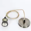 Portalámparas vintage de rosca E27 con cable colgante iluminación para tienda de ropa bar comercial decoración colgante para comedor portalámparas de aluminio