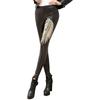 Pantalones de Mujer Ajustados de Moda con Parche de Plumas y Lentejuelas Pantalones Cortos de Venta Caliente Coreanos Leggings de Algodón Ajustados para Mujer Venta al por Mayor