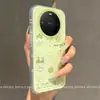Adecuado para funda de teléfono Huawei Mate70Pro, divertido de dibujos animados, lindo para mujeres, nuevo verde manzana con salpicaduras de tinta