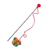 1 peça Brinquedo Varinha de Gato de Natal, Brinquedo de Pelúcia Interativo com Sino, Estilo Multi-Design Papai Noel/Árvore/Presente