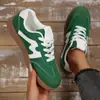 Tênis de Treino Alemão Tamanho Grande Feminino para Comércio Exterior e Vendas Transfronteiriças, Novos Sapatos Rasos Color Block Retrô Europeu e Americano Outono/Inverno 2025