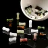 Popular Agata Natural Transmitida en Vivo Ojo de Tigre Piedra Cuentas de Bambú Cuentas Sueltas Accesorios para Pulsera Estilo Chino DIY Accesorios para Pulsera
