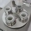 Máquina taponadora automática semi-automática de vacío con tapa de tornillo de 4 cabezales, equipo de sellado al vacío para botellas de vidrio, latas de salsa, nido de pájaro