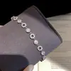¡Pulsera apilada de diamantes de colores! Pulsera de calabaza con circonita chapada en oro real, joyería de diseño niche estilo ins coreano para mujer
