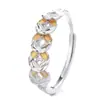 Anel de Moeda de Cobre em Prata de Lei 925 para Mulheres, Simples e Fashionable Ins Luxo Leve High-End Joia Multi-Anel de Dinheiro