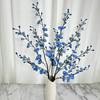 Haste de plástico Feiyang 5 garfos flor de ameixa Zen Chinês wintersweet flor artificial decoração de sala de estar ornamentos de flor artificial