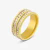 Anel de Diamante em Aço Inoxidável Personalidade Feminina Moda Tendência Dedo Indicador Feminino Anel de Namorada Nicho Japonês e Coreano Luxo Leve Anel de Titânio