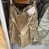 Pantalones Cortos Deportivos de Trabajo para Hombre y Mujer Estilo Japonés 24 Primavera y Verano Nuevo Suelto Bolsillo Grande con Solapa Cintura Elástica Pantalones Medianos 467159