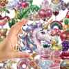 Compra Directa Transfronteriza [con Certificación Ce.Cpc] 50 Piezas de Pegatinas Disco Y2K Retro de Frutas, Comida y Animales