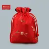 10YJGZ Bolsa de Seda Bordada com Cordão para Frutas de Canto Arredondado Bolsa para Joias Bolsa para Relíquias Culturais Bolsa de Noz Bolsa para Contas de Oração Bolsa de Estilo Antigo