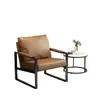 Nueva Silla Sofá Individual de Hierro Forjado de Lujo Ligero para el Hogar, Sala de Estar, Dormitorio, Silla de Influencer Moderna para Café, Silla de Negociación