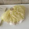 Pinza de tiburón para coleta con lazo de encaje estilo francés romántico, accesorio para el cabello elegante y femenino para recogido en la nuca