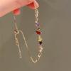 Pulsera de Diamante Flash de Espíritu de Hielo con Microincrustaciones de Circonita Cuerda de Mano Irregular Blanca con Cordón para Novias Joyería de Mano