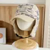 Gorra de Béisbol Camuflaje de Moda para Niños Gorro de Invierno a Prueba de Viento con Protección para las Orejas Estilo Chino Cálido Gorra de Pato para Niños Comercio Exterior