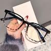 Novos Óculos Azuis Bloqueadores de Luz Masculinos Elegantes da Moda Sem Grau, Mesmo Estilo que Celebridades da Internet, Podem Ser Equipados com Lentes de Grau, Armações de Óculos Ultra Leves