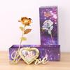 Simulación de siete colores lámina de oro de 24k caja de regalo de rosa tallo único regalo Qixi Día de San Valentín creativo cumpleaños fabricante transfronterizo