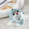 Chaveiro Criativo Transparente de Cristal Cachorrinho Pingente de Acrílico Pingente para Mochila de Estudante Presente de Atividade Atacado