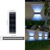 Lâmpada de parede solar lâmpada de jardim ao ar livre lâmpada de paisagem à prova d'água villa lâmpada de arruela de parede de jardim lâmpada de atmosfera de superfície de parede ao ar livre