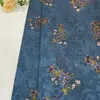 Nueva tela de estilo chino de peso pesado con estampado de peonías, similar a la seda de nube fragante, para vestidos cheongsam de mujer, Hanfu y ropa hecha a mano