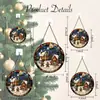 Hombre de jengibre navideño de una sola pieza transfronterizo Adorno colgante de vidrio de colores Decoración de ventana para las cuatro estaciones Atrapasoles para jardín
