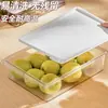 Caja de Almacenamiento para Refrigerador de Grado Alimenticio, Caja Sellada Transparente con Tapa, Caja de Almacenamiento para Carne y Verduras Refrigeradas y Congeladas, Venta al por Mayor