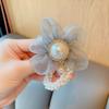 Diadema con lazo de princesa para niña, estilo coreano, accesorios para el cabello con perlas simples, venta al por mayor
